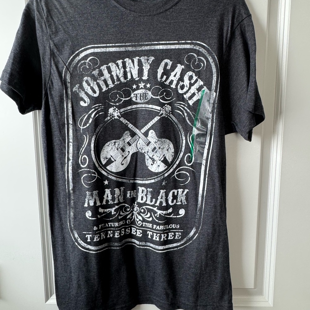 Johnny Cash Graphic Men's T-Shirt - Black